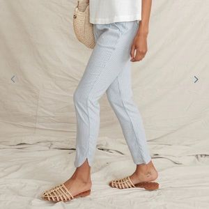 Marine Layer Allison Pant Blue/White Stripe L